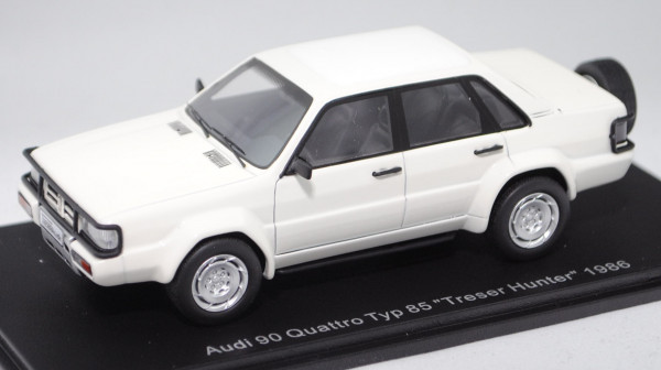 TreserAudi Hunter Typ 85 (Basis: Audi 90 quattro, B2 facelift, Typ 85, Modell 1984-1986), weiß, 1:43