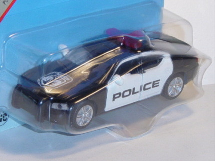 00000 Dodge Charger US-Streifenwagen, schwarz/weiß, POLICE, B36 silber, 1:50, P29a
