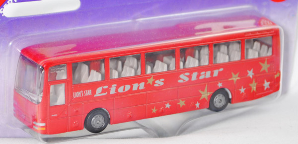 00000a MAN Lion\'s Star A 03 Reisebus (Modell 1999-2003), dunkel-verkehrsrot, innen reinweiß, Lemlra