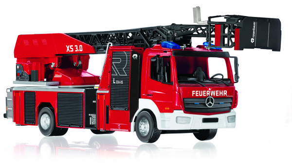 Feuerwehr - Rosenbauer DL L32A-XS 3.0 (Mod. 2018-) auf MB Atego (Mod. 2013-), rot, Wiking, 1:43, mb