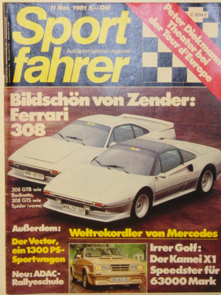 Sport fahrer, Heft 11, November 1981