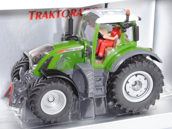 00302 Fendt 720 Vario (2015) Traktor (Modell 2014-), nature grün, D-Nummernschild, Werbeschachtel