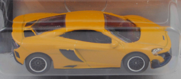 McLaren 675LT (Typ Coupé, Modell 2015-2017) (Nr. 248B), signalgelb, majorette, 1:60, Blister