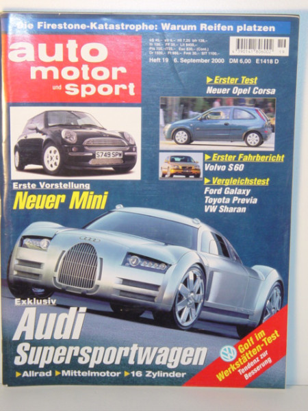 auto motor und sport, Heft 19, 6. September 2000