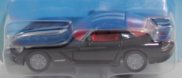00004 Dodge Viper SRT10 Coupé (Typ ZB, Phase II, Mod. 2008-2010), schwarz, SIKU, 1:55, P29a vergilbt