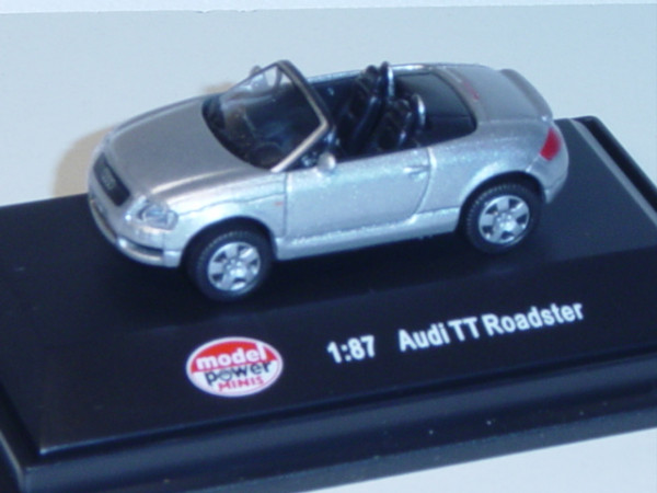 Audi TT Roadster, Mj. 99, lichtsilber, model power MINIS, 1:87, mb