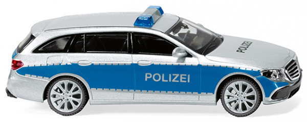 Polizei - Mercedes-Benz E-Klasse T-Modell Exclusive (S 213, Modell 2016-), silber, Wiking, 1:87, mb