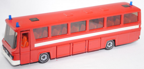 MAN SR 280 - Mitteltür (Typ 12 m Länge, Modell 1975-1986) Reisebus, rot, SIKU SUPER 1:55, Umbau