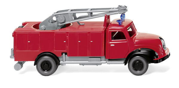 Feuerwehr - Magirus S 3500 Rüstkranwagen (RKW, Aufbau Metz, Mod. 1956-1961), rot, Wiking, 1:87, mb