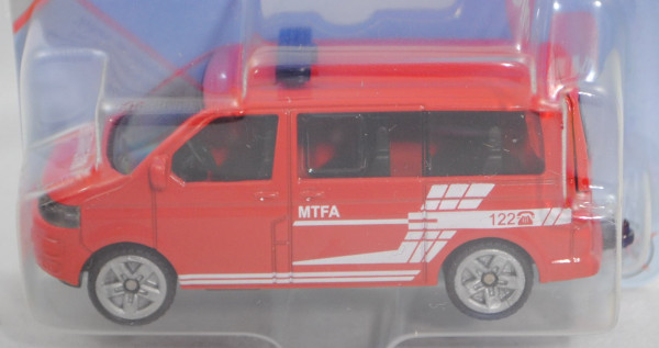 03800 A VW T5 facelift Multivan (Mod. 09-15) Feuerwehr-Einsatzleitwagen, rot, MTFA/122, P29e Limited