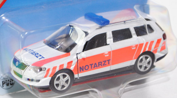 00000 VW Passat Variant 2.0 FSI (B6, Typ 3C, Modell 2005-2010) Notarzt-Einsatz-Fahrzeug, reinweiß/le