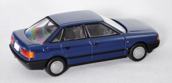 Audi 80 2.0E (B3, Typ 89, Modell 1988-1991), saphirblau, TOMICA LIMITED / TOMYTEC, 1:64, mb