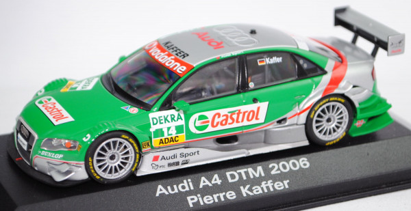 Audi A4 DTM 2005 (B7, Typ 8EC/R12), silber/grün, DTM 2006, P. Kaffer, Nr. 14, Minichamps, 1:43, mb