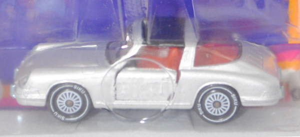 00007 Porsche 911 E Targa (Typ Urmodell, Mod. 1968-1969), silber, Verglasung rauch, SIKU, 1:60, P18