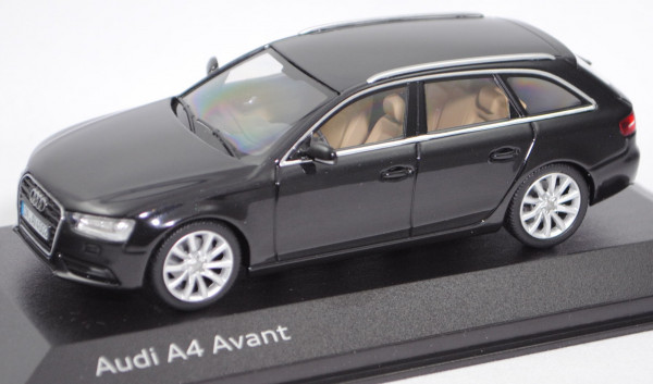 Audi A4 Avant quattro (B8, Typ 8K, Facelift 2011, Mod. 11-15), phantomschwarz, Minichamps, 1:43, mb