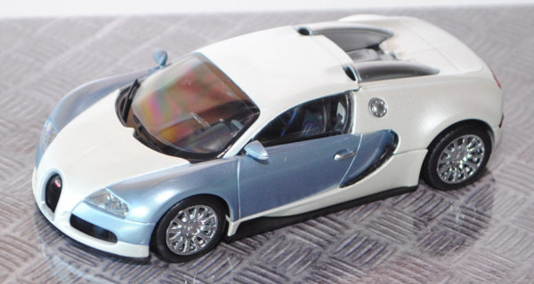 Bugatti Veyron 16.4, Baujahr 2009, Modell 2005-2012, polar metallic/pearl metallic, TopGear Car of t