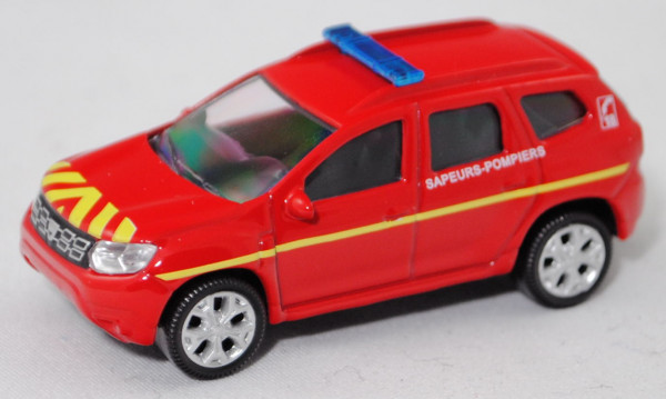 Dacia Duster (2. Generation, Modell 2018-) Feuerwehr, rot, SAPEURS-POMPIERS C 18, Norev, 1:64, mb