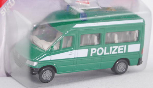 00003 Mercedes-Benz Sprinter (T1N, Baureihe W 901, Modell 1995-2000) Kleinbus Polizeibus, minzgrün,