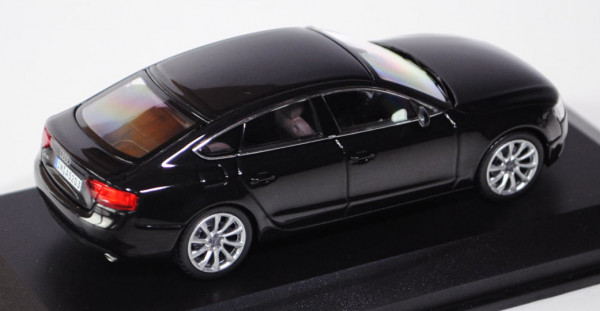 Audi A5 Sportback (Typ 8T, AU 483, Facelift), Modell 2012-, phantomschwarz, Norev, 1:43, Werbeschach