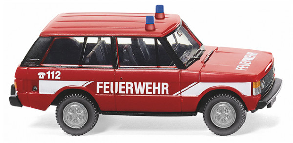 Feuerwehr - Range Rover «Classic» Dreitürer (Modell 1970-1985), rot, FEUERWEHR / C 112, Wiking, 1:87