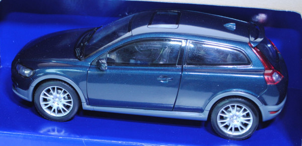 Volvo C30 (Typ M), Modell 2006-2009, graublaumetallic, Türen zu öffnen, mit Friktion Power, POWCO TO
