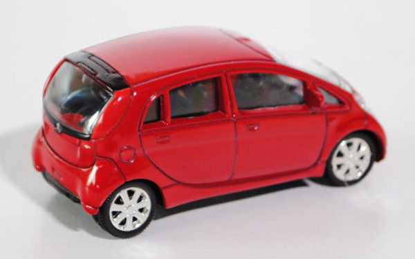 Peugeot iOn, Modell 2011-, karminrot, ca. 1:54, Norev SHOWROOM, Werbeschachtel