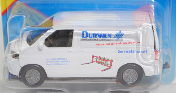 00425 VW T5.1 Transporter (Modell 2003-2009), reinweiß, DURWEN, SIKU, 1:58, P29b (Limited Edition)
