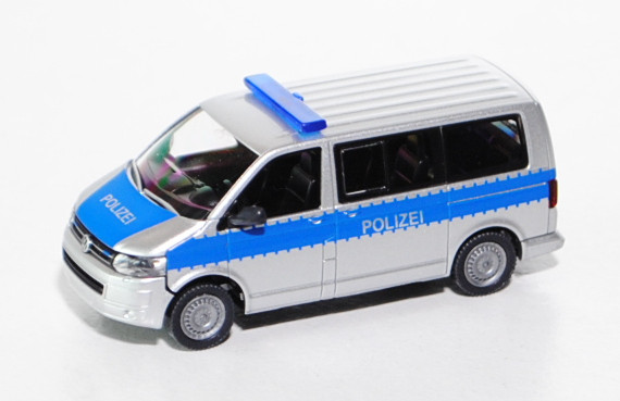 Polizei - VW T5 GP Multivan, Modell 2009-, silbergrau, POLIZEI, Wiking, 1:87, mb
