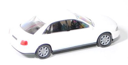 Audi A4 (Typ B5), Modell 1994-2000, reinweiß, Rietze, 1:87, Werbeschachtel