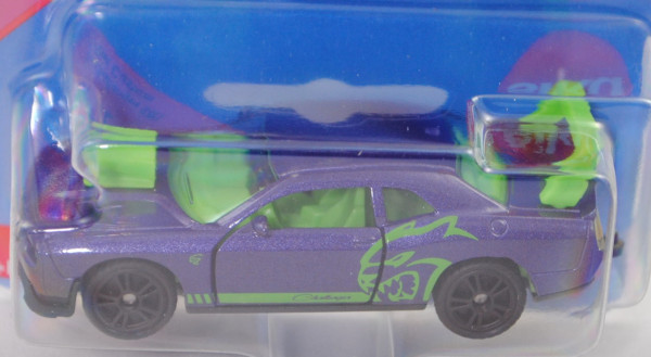 00000 Dodge Challenger SRT Hellcat (Mod. 2014-2018) Custom, blauviolett, SIKU, 1:63, P29e