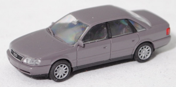 Audi A6 2.8 quattro (Baureihe C4, Typ 4A, Modell 1994-1997), violettgrau, Rietze, 1:87, Werbebox