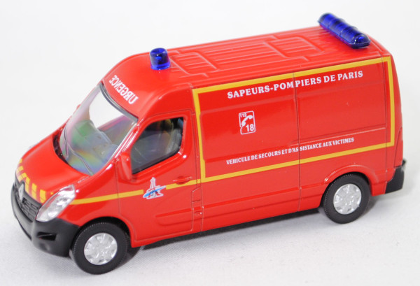Renault Master III (Modell 2015-2019) Feuerwehr, SAPEURS-POMPIERS DE PARIS, Norev, 1:64, mb