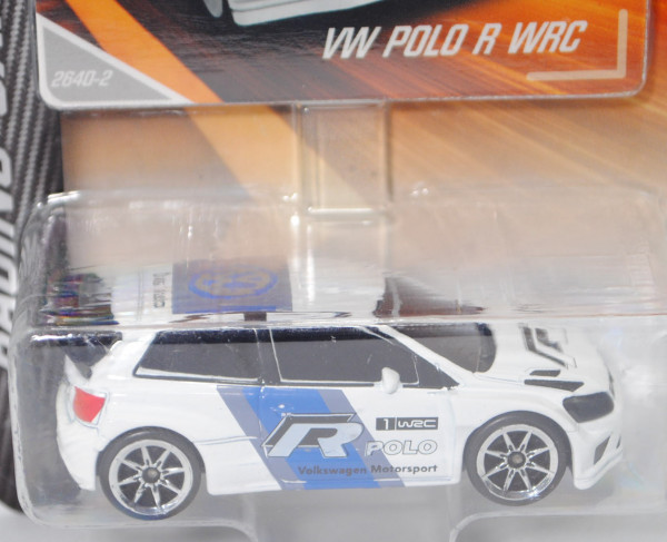 VW Polo R WRC (Mod. 13-16), weiß/grau/blau, 1 WRC / R POLO / Volkswagen Motorsport, Nr. 264D-2, 1:57