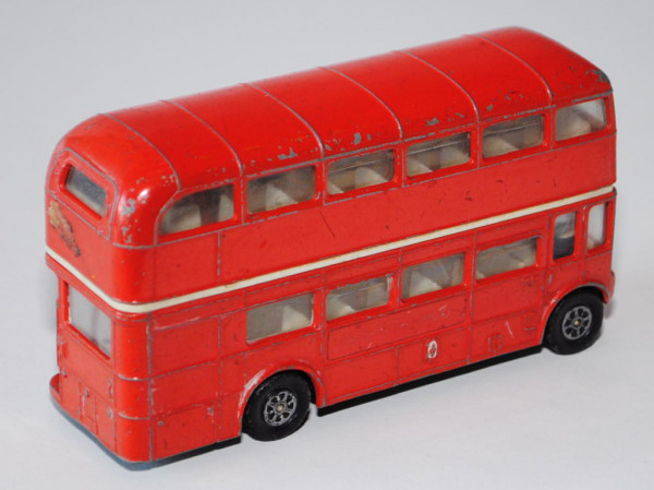AEC London Transport Routemaster Bus (Doppeldecker), Modell 1954-1968, karminrot, BTA Welcome to Bri