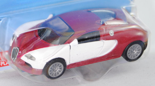 00008 Bugatti Veyron 16.4 (Typ Coupé, Mod. 2005-2011), weiß/braunrotmet., Bpr. mit Adresse, P28eE