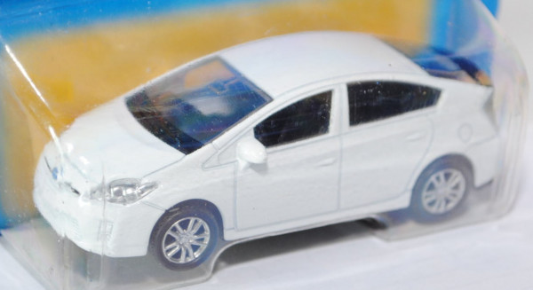 Toyota Prius, reinweiß, innen schwarz, Free Wheel, Unifortune RMZ City, 1:58 (3 inches Scale Model),