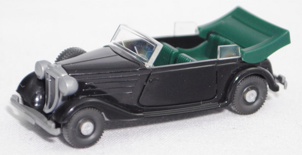 Audi Front 225 Cabriolet (Typ Front 2, Modell 1934-1938, Baujahr 1937), schwarz, Wiking, 1:87