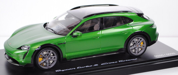 Porsche Taycan Turbo S Cross Turismo (Modell 2021-), mamba green metallic, Minichamps, 1:18, mb