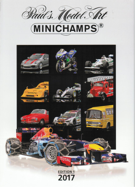 Minichamps Katalog Edition 1 2017 mit 184 Seiten DIN A4, Minichamps