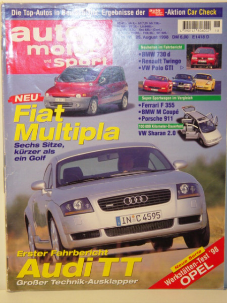 auto motor und sport, Heft 18, 25. August 1998