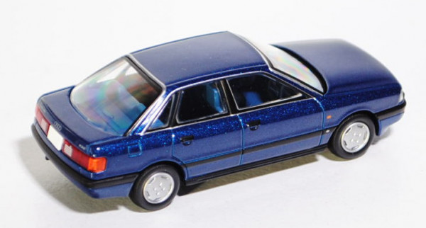 Audi 90 2.3E (B3, Typ 89), Modell 1987-1991, dunkelblau metallic, TOMYTEC, 1:64, mb