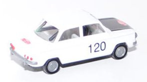 NSU 1000 TT Rallye (Typ 67), Modell 1967-1972, reinweiß/schwarz, innen grau, RALLYE MONTE CARLO / 12