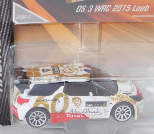 Citroen DS3 WRC 2015 (Nr. 245A), weiß/gold/rot, Monte Carlo 2015, Fahrer: Loeb/Elena, Nr. 245A-2