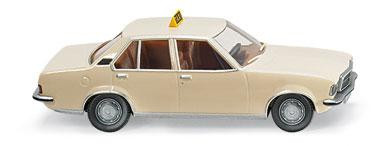 Taxi - Opel Rekord D, Modell 1972, elfenbein, Wiking, 1:87, mb