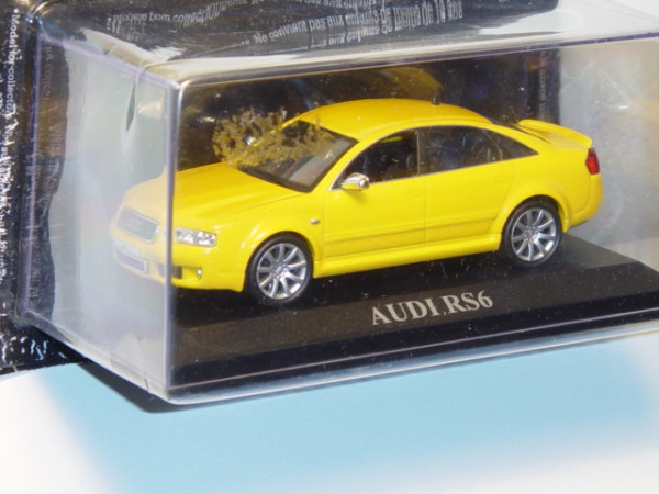 Audi RS6, Mj. 2003, signalgelb, IXO, 1:43, mb