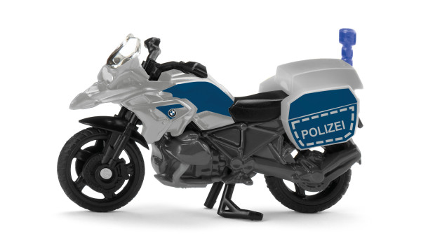 00000 BMW R 1200 GS (Typ K25, Modell 2004-2012) Polizei Motorrad, silber/grau, SIKU, 1:33, P29e