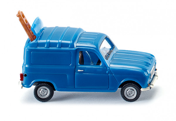 Renault 4 Kastenwagen (Typ R4, Modell 1961-1967, Baujahr 1961), verkehrsblau, zu öffnende Dachklappe