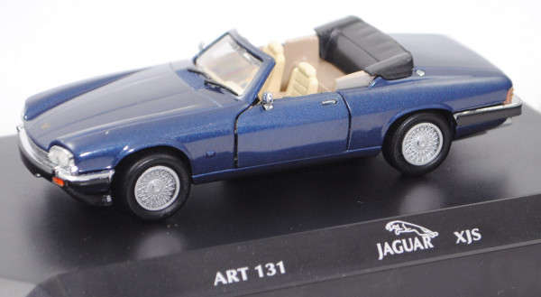 Jaguar XJS Convertible (Typ Serie 3 bzw. Facelift, Mod. 91-93), blaumetallic, DetailCars, 1:43, mb