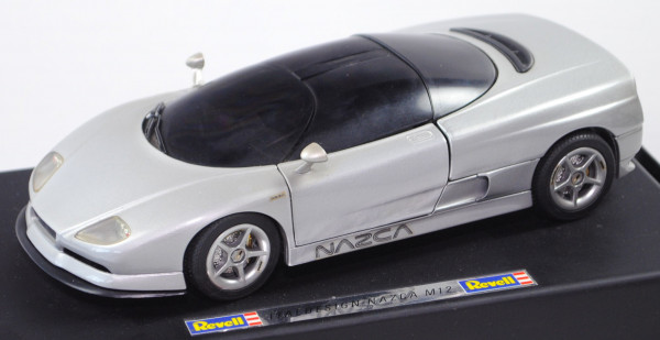 BMW Nazca M12 (Italdesign, Designer: Fabrizio Giugiaro, Modell 1991), silber, Revell, 1:18, mb