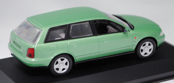 Audi A4 Avant (B5, Typ 8D), Modell 1996-1998, paradiesgrünmetallic, Minichamps, 1:43, Werbeschachtel